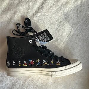 Unisex Disney x Kith Black Mickey Mouse Converse